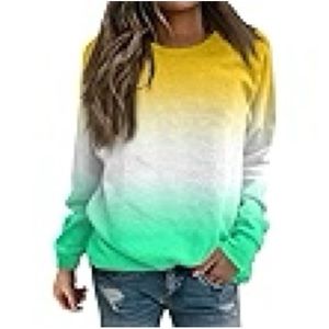 (A12) New Directions Tye dye Long-sleeve Top, Size Small, NWT